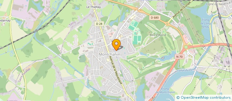 localisation de l'entreprise ASS SUPPORTERS DE MONTCHANIN-BOURGOGNE  MONTCHANIN