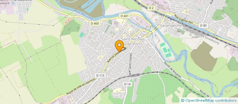localisation de l'entreprise ASS SUR LES PAS D EMILE BADEL  SAINT-NICOLAS-DE-PORT