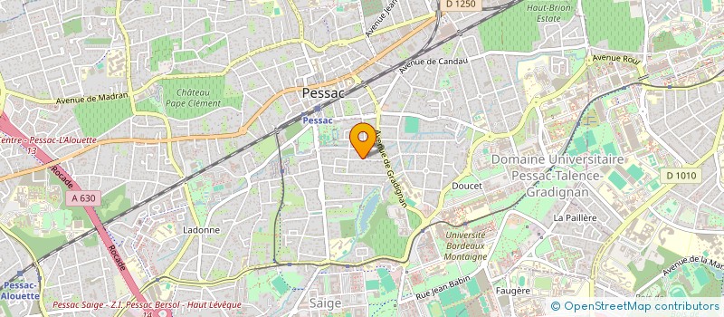 localisation de l'entreprise ASS SWARUPA-JNANOM à PESSAC