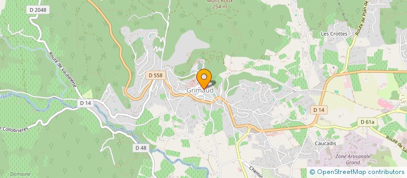 localisation de l'entreprise ASS SYN PROPR CITE LACUSTRE à GRIMAUD