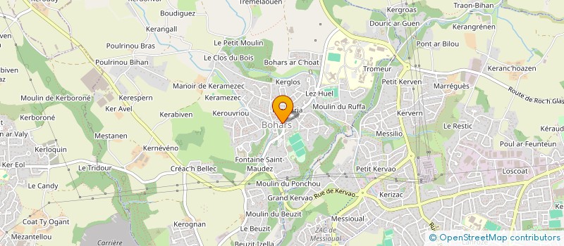 localisation de l'entreprise ASS SYND ADDUCTION D'EAU POULRINOU  BOHARS