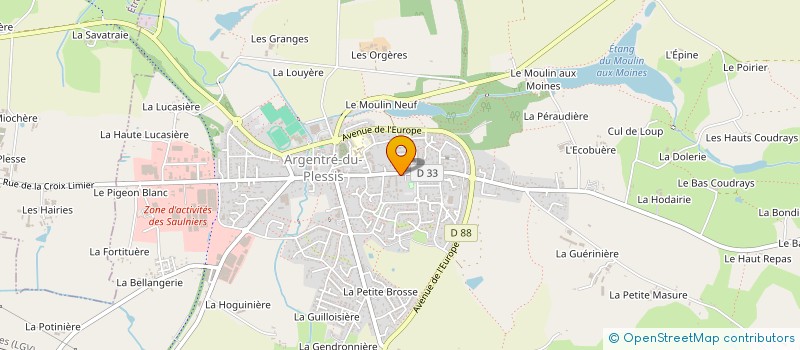 localisation de l'entreprise ASS SYND ASSAINISSEMENT ARGENTRE PLESSIS à ARGENTRE-DU-PLESSIS