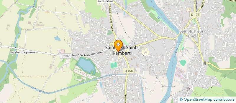 localisation de l'entreprise ASS SYND AUTOR DE SAINT RAMBERT ET DE MONJONIER à SAINT-JUST-SAINT-RAMBERT