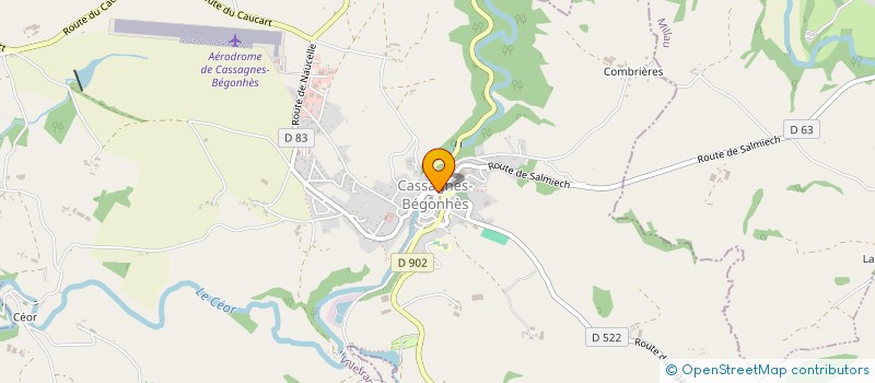 localisation de l'entreprise ASS SYND AUTOR DRAIN AURIAC LAGAST  AURIAC-LAGAST