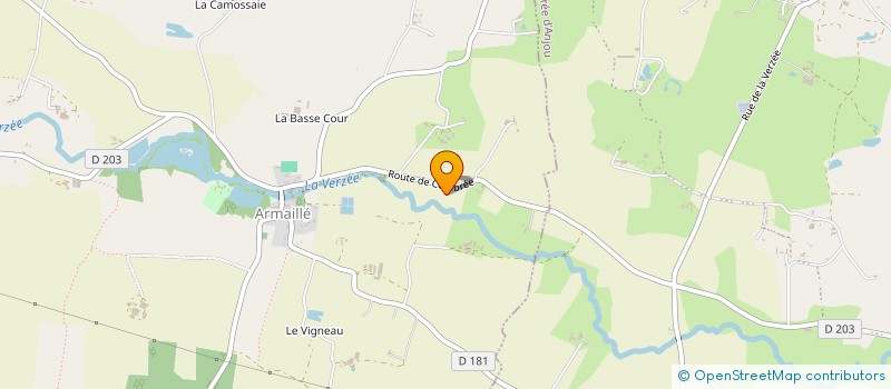 localisation de l'entreprise ASS SYND AUTOR DRAINAGE SEGRE POUANCE à OMBREE D'ANJOU