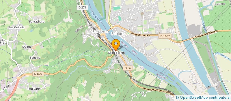 localisation de l'entreprise ASS SYND AUTOR IRRIG LIMONY SERRIERES  LIMONY