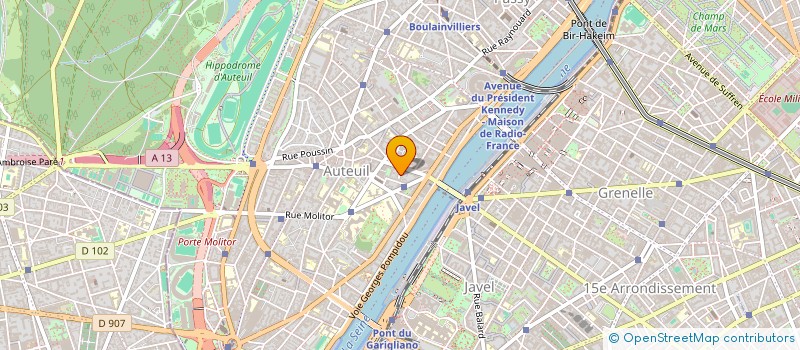 localisation de l'entreprise ASS SYND AUTORISEE AVENUE LEON HEUZEY  PARIS