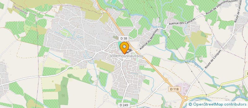 localisation de l'entreprise ASS  SYND AUTORISEE DU PONT ROMAIN  VILLEMOUSTAUSSOU