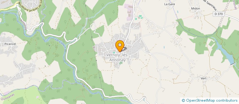 localisation de l'entreprise ASS SYND AUTORISEE DU RUISSEAU DE VERT à VERNOSC-LES-ANNONAY