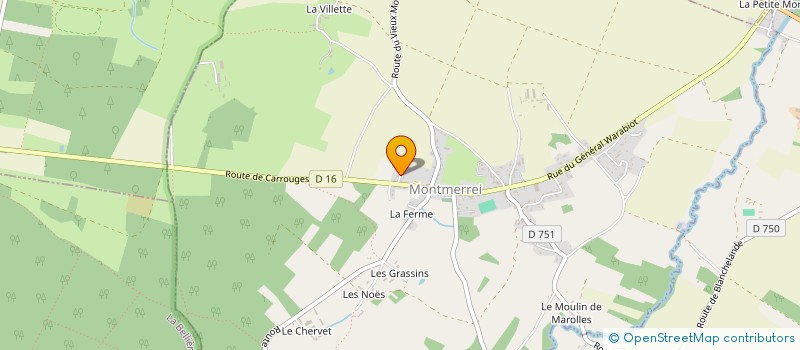 localisation de l'entreprise ASS SYND AUTORISEE REBOISEMENT LANDES à MONTMERREI