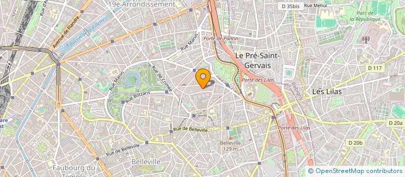 localisation de l'entreprise ASS SYND AUTORISEE VILLA DES LILAS  PARIS