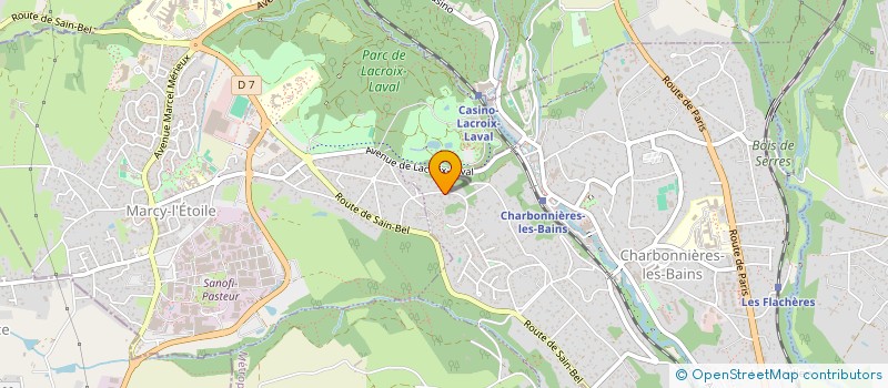 localisation de l'entreprise ASS SYND BELLE ETOILE  CHARBONNIERES-LES-BAINS