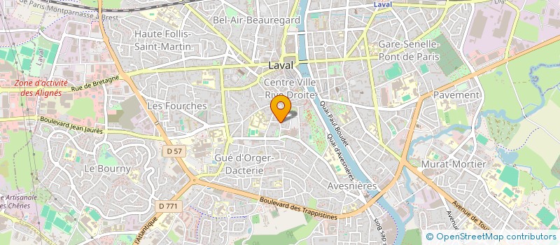 localisation de l'entreprise ASS SYND CFDT TRAVAIL TRANSFORM AGROALI à LAVAL