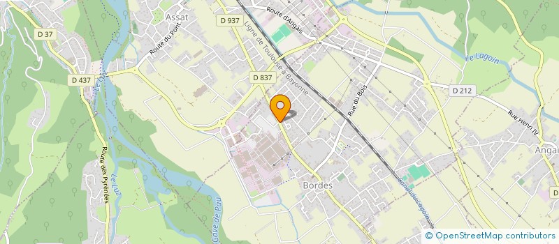 localisation de l'entreprise ASS SYND D'IRRIGATION DE LAS GARDERES  BORDES