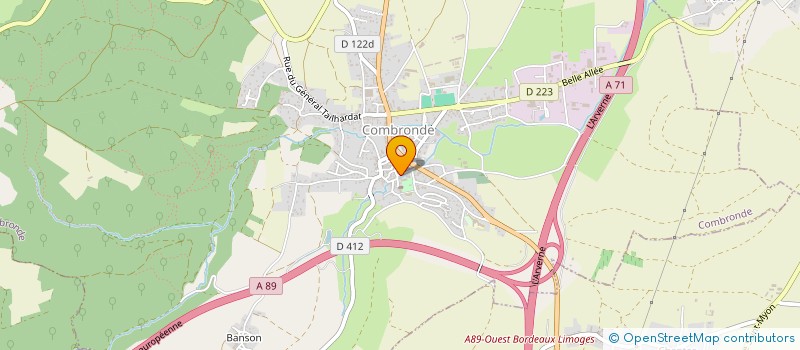 localisation de l'entreprise ASS SYND D'IRRIGATION DE VILLEMORGE  COMBRONDE