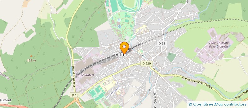 localisation de l'entreprise ASS SYND DE VITTEL OUEST  VITTEL