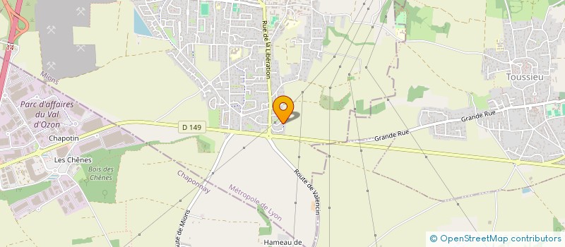 localisation de l'entreprise ASS SYND DOMAINE CROIX ROUGE  MIONS