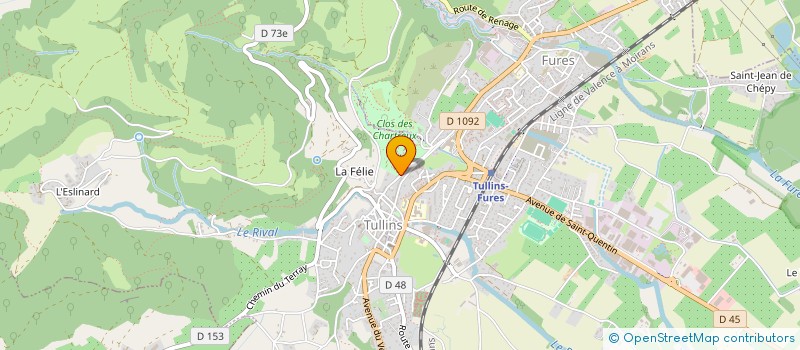 localisation de l'entreprise ASS SYND DU BAS GRESIVAUDAN  TULLINS