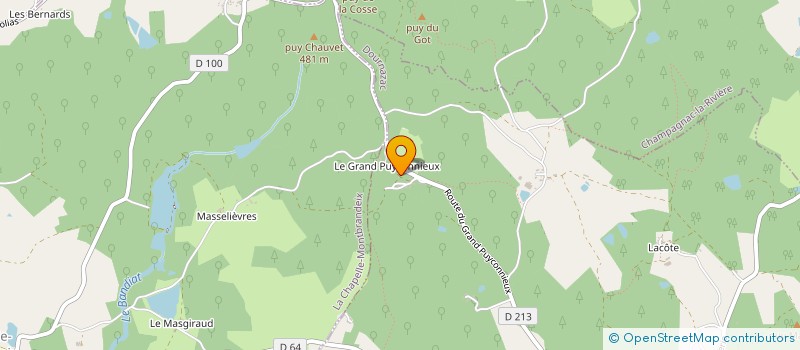 localisation de l'entreprise ASS SYND FORESTIERE LIBRE PUYCONNIEUX  DOURNAZAC