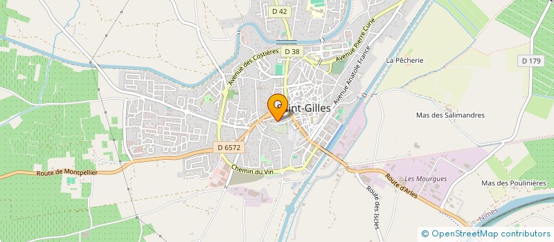 localisation de l'entreprise ASS SYND IRRIGATION à SAINT-GILLES