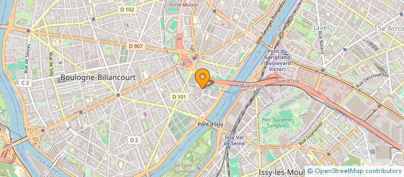 localisation de l'entreprise ASS SYND LE CENTRAL COURTINE MONT D'E à BOULOGNE-BILLANCOURT