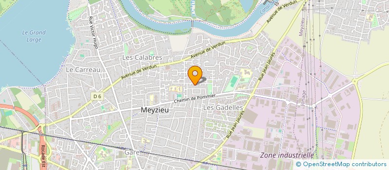 localisation de l'entreprise ASS SYND LES BALMES TRANCHE 4  MEYZIEU