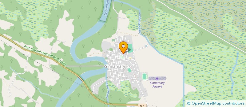 localisation de l'entreprise ASS SYND LIBRE AMENAG HYDR FONC PROT ENV à SINNAMARY