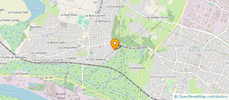 localisation de l'entreprise ASS SYND LIBRE COPROPRIET LOTIS RIVIERE à COUERON