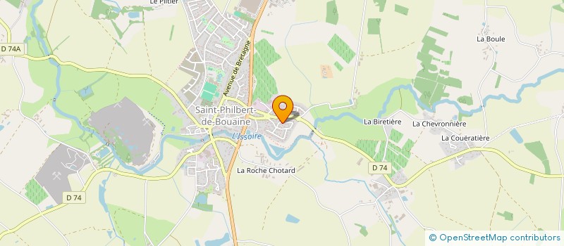 localisation de l'entreprise ASS  SYND LIBRE D'IRRIGATION LE RIFOLET  SAINT-PHILBERT-DE-BOUAINE