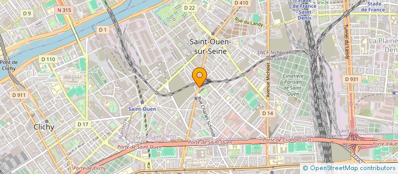 localisation de l'entreprise ASS SYND LIBRE DE SAINT OUEN à SAINT-OUEN-SUR-SEINE