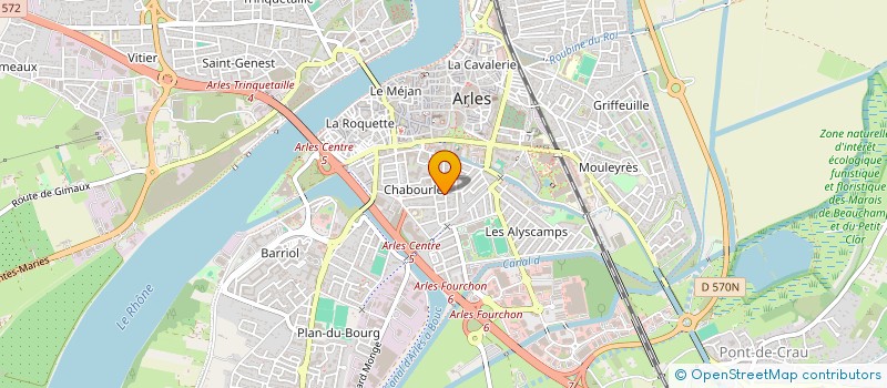 localisation de l'entreprise ASS SYND LIBRE DU CANALET  ARLES