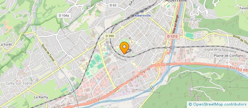 localisation de l'entreprise ASS SYND.LIBRE ENSEMBLE IMMO LA ROSERAIE à ALBERTVILLE