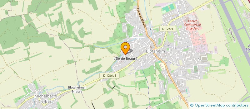 localisation de l'entreprise ASS SYND LIBRE ILE DE BEAUTE  BLOTZHEIM