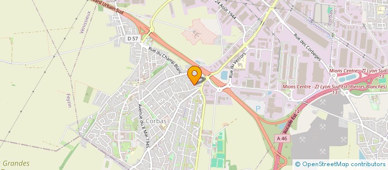 localisation de l'entreprise ASS SYND LIBRE LOT CHAMP FLEURI à CORBAS