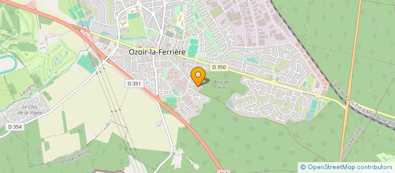 localisation de l'entreprise ASS SYND LIBRE RESIDENCE PINS  OZOIR-LA-FERRIERE