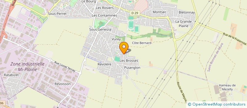 localisation de l'entreprise ASS SYND LOT DOMAINE DECADOU  GENAS