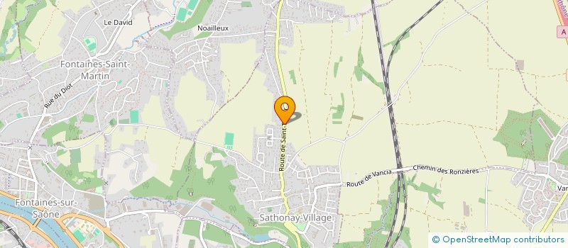 localisation de l'entreprise ASS SYND LOT LES AUBEPINES  SATHONAY-VILLAGE