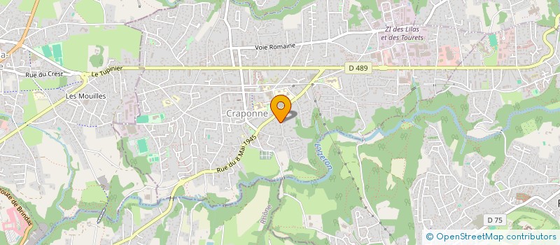 localisation de l'entreprise ASS SYND LOT VIARD  CRAPONNE