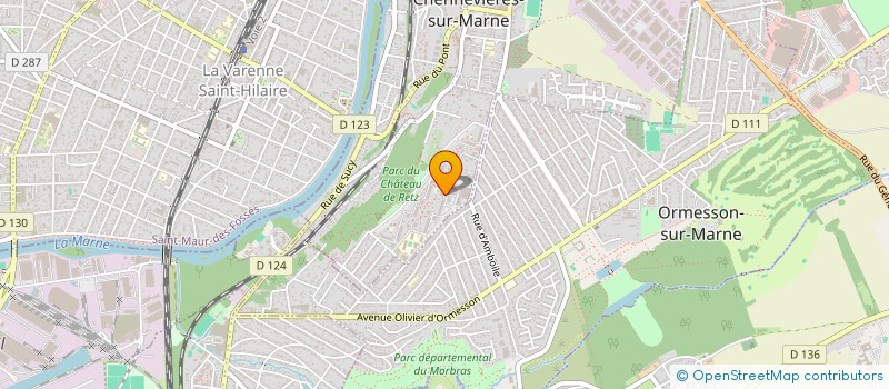 localisation de l'entreprise ASS SYND MOULIN DE CHENNEVIERES  CHENNEVIERES-SUR-MARNE