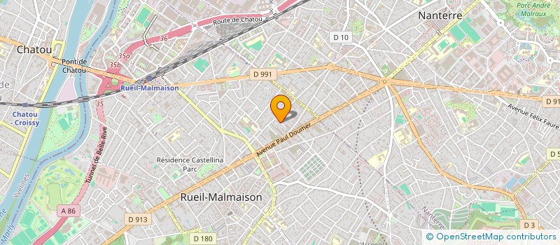 localisation de l'entreprise ASS SYND PROPPRIETAIRES AV OSSART à RUEIL-MALMAISON