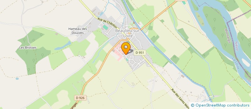 localisation de l'entreprise ASS SYND PROPRIET & CHASSEURS BEAULIEU à BEAULIEU SUR LOIRE