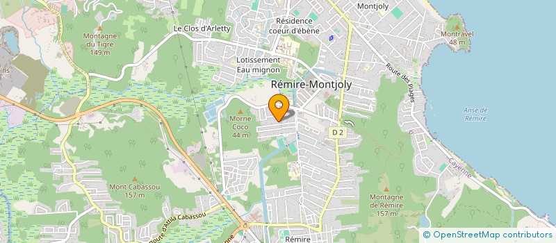 localisation de l'entreprise ASS SYND PROPRIET LOT LES FLAMBLOYANTS à REMIRE-MONTJOLY