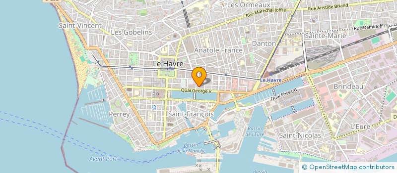 localisation de l'entreprise ASS SYND PROPRIETAIRES CAUCRIAUVILLE SUD à LE HAVRE