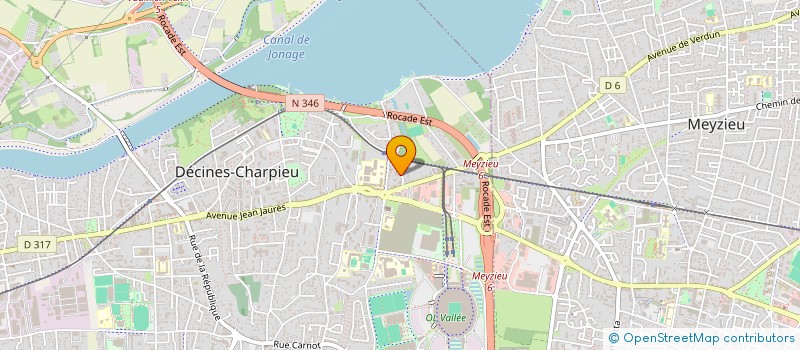 localisation de l'entreprise ASS SYND PROPRIETAIRES LOT DU RESERVOIR  DECINES-CHARPIEU