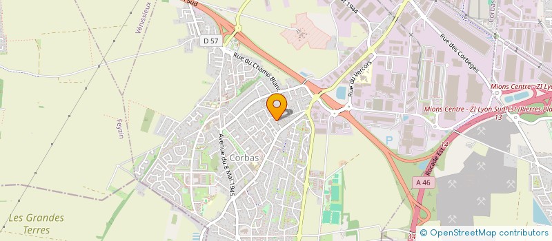 localisation de l'entreprise ASS SYND RES LES EPERVIERS à CORBAS