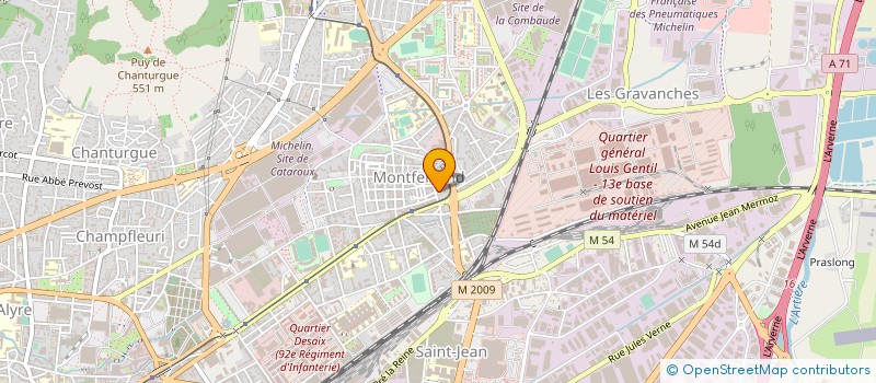 localisation de l'entreprise ASS  SYND SNAIM  CLERMONT-FERRAND