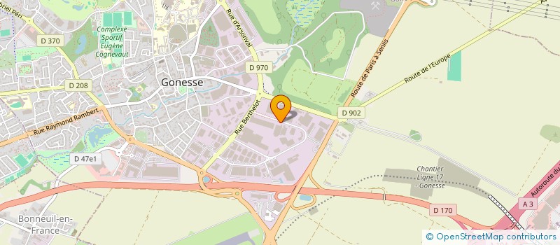 localisation de l'entreprise ASS SYND ZAE DE LA PATTE D OIE GONESSE  GONESSE