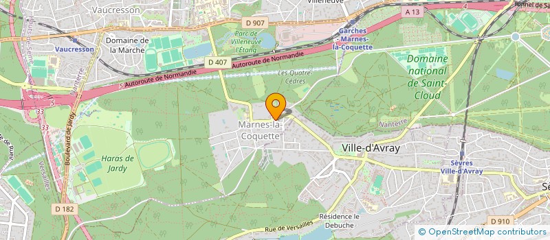 localisation de l'entreprise ASS SYNDIC AUTORISEE PROPRIETAIRES à MARNES-LA-COQUETTE