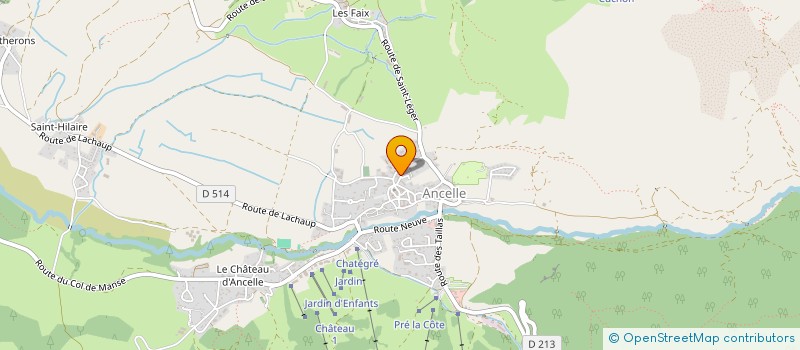 localisation de l'entreprise ASS SYNDIC CANAL DES BEAUMES  CHAMPOLEON