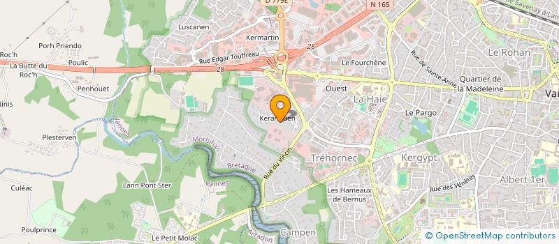 localisation de l'entreprise ASS SYNDIC CO PROPRIETAIRES KERANGUEN à VANNES